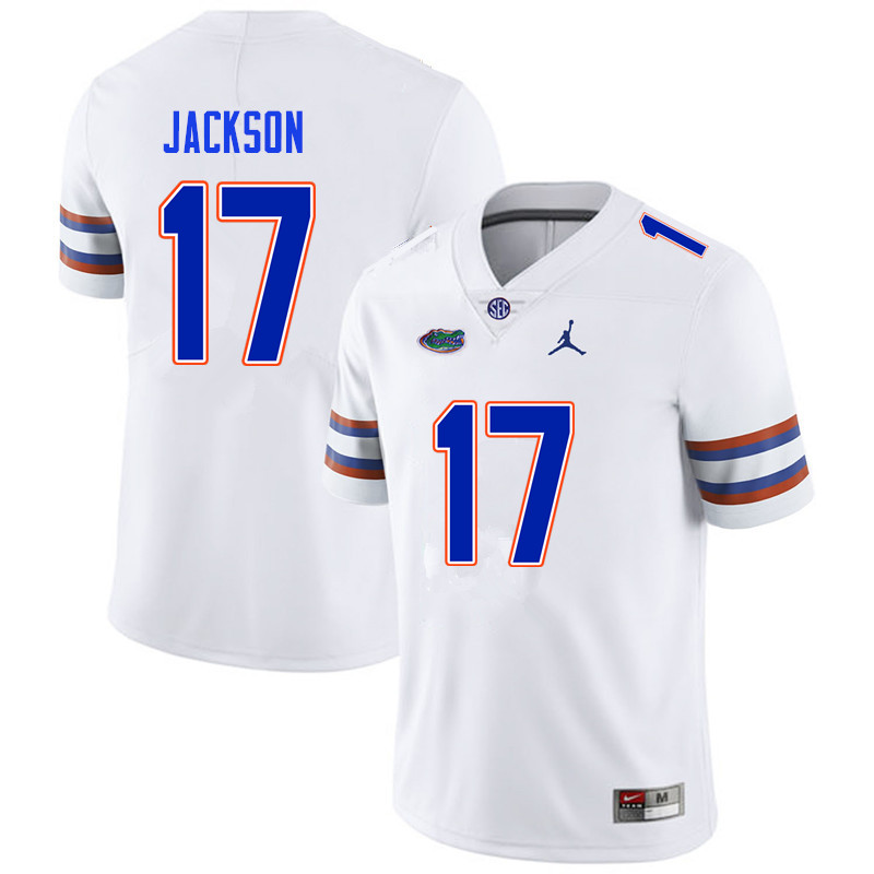 Men #17 Kahleil Jackson Florida Gators College Football Jerseys Sale-White